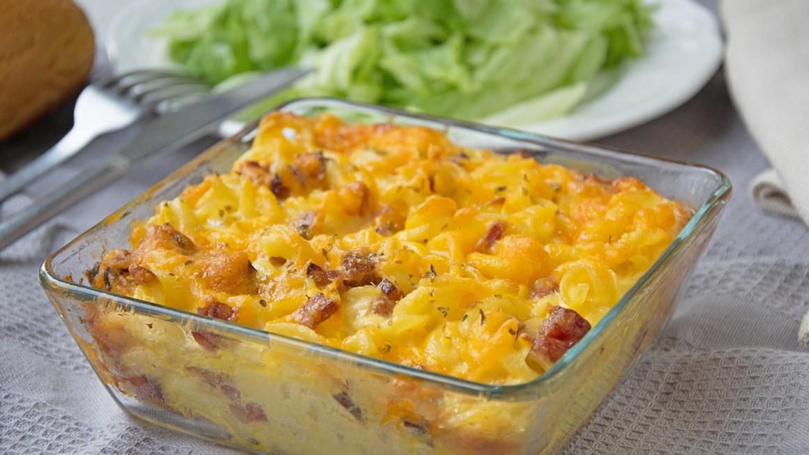 Nudel Gratin Mit Schinken Rezept