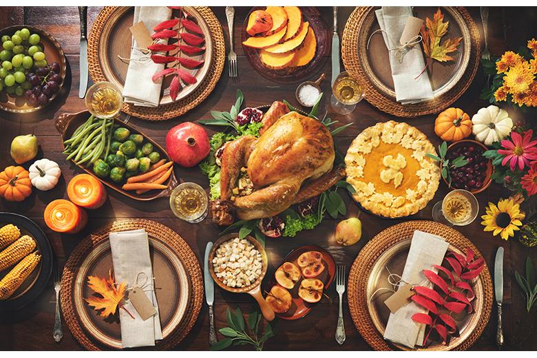 Menu für Thanksgiving