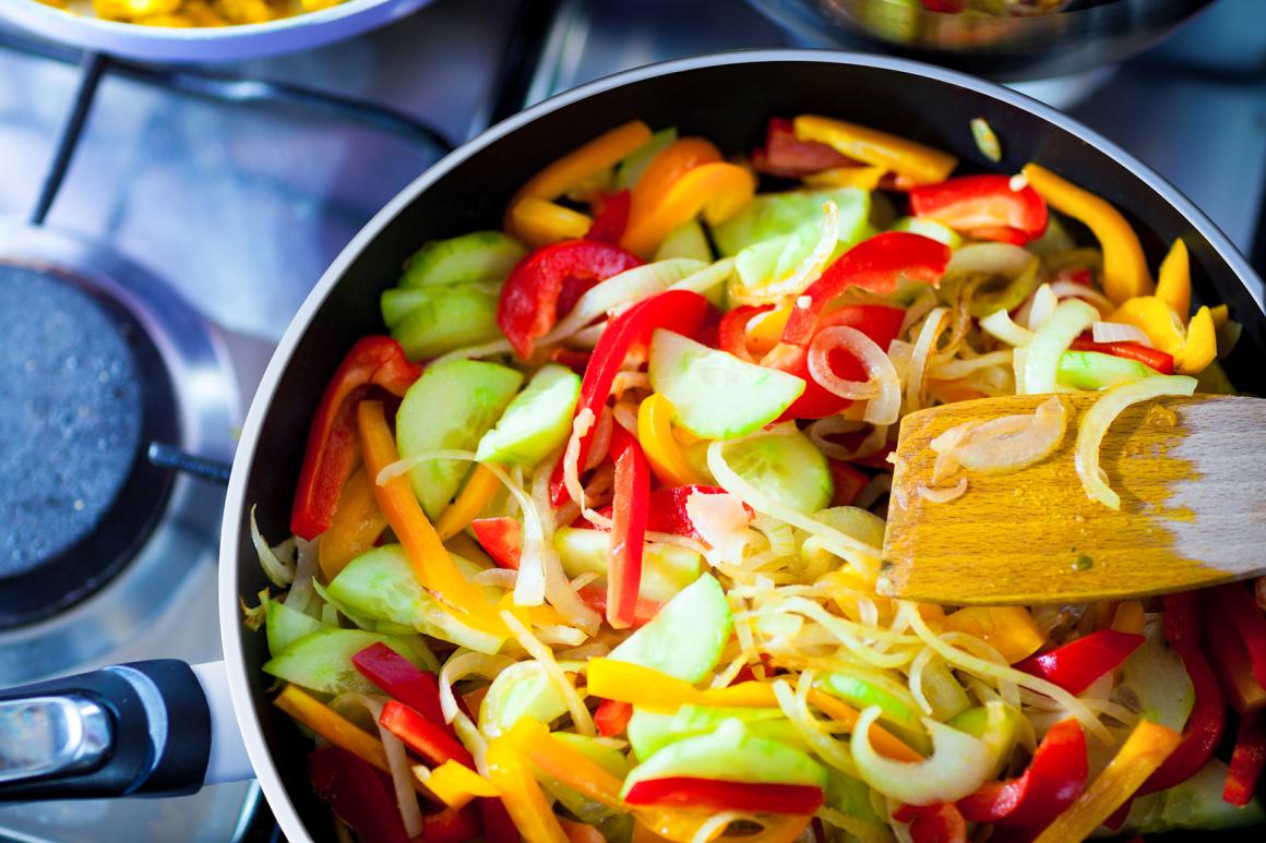 Schlank mit Gebratenem
