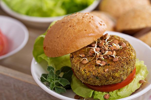 Vegetarische Burger zubereiten