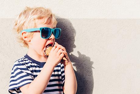 Eis-Zeit im Sommer