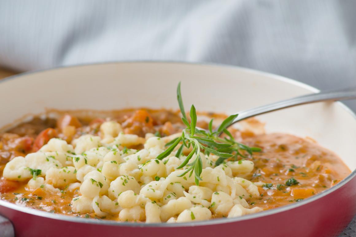 Linsengemüse mit Spätzli