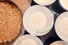 Buttermilch-Creme aufteilen