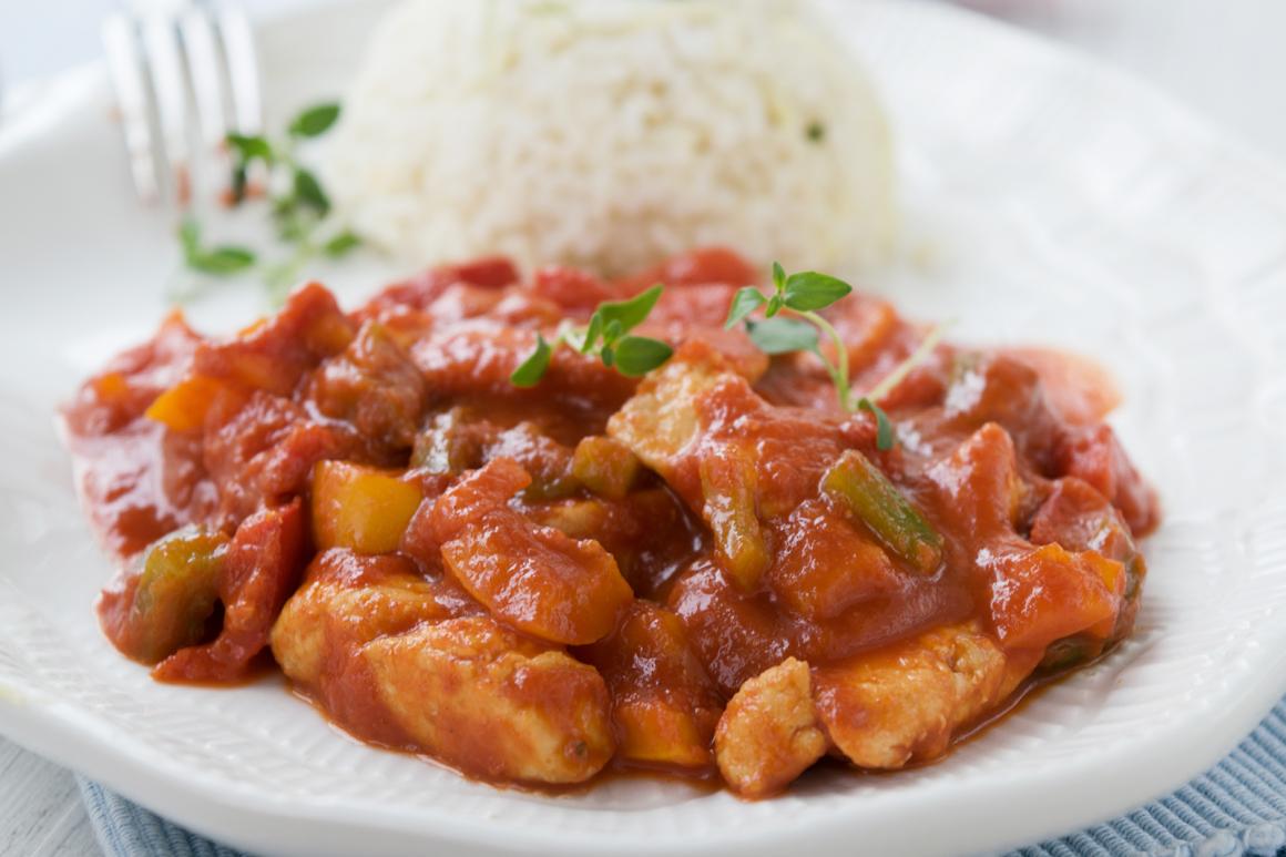 Pouletstreifen mit Peperoni