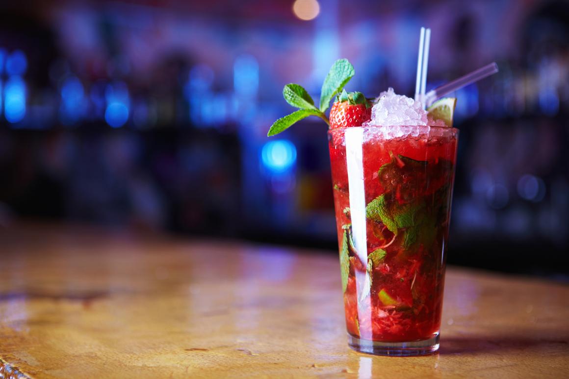 Köstlicher Erdbeercocktail