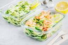 Meal Prep - Zucchettipasta mit Garnelen