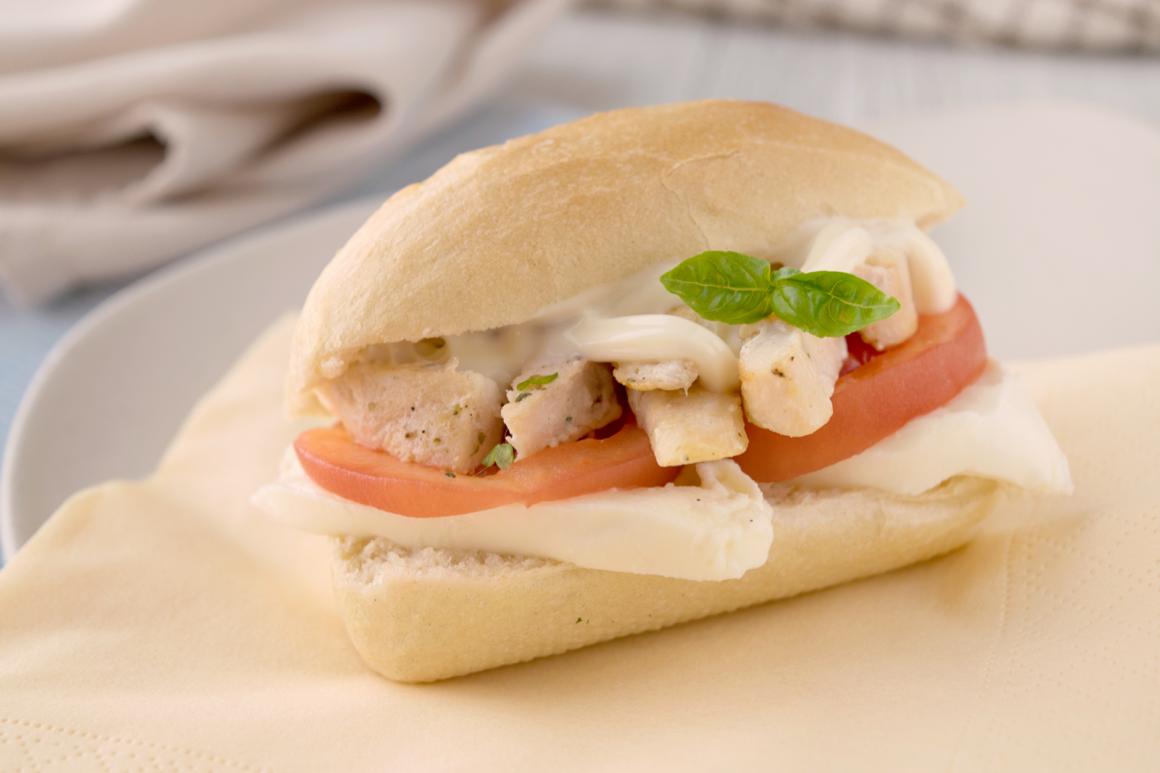 Baguette mit Pouletstreifen