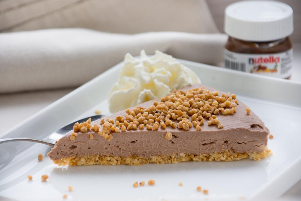 No Bake Nutella Käsekuchen