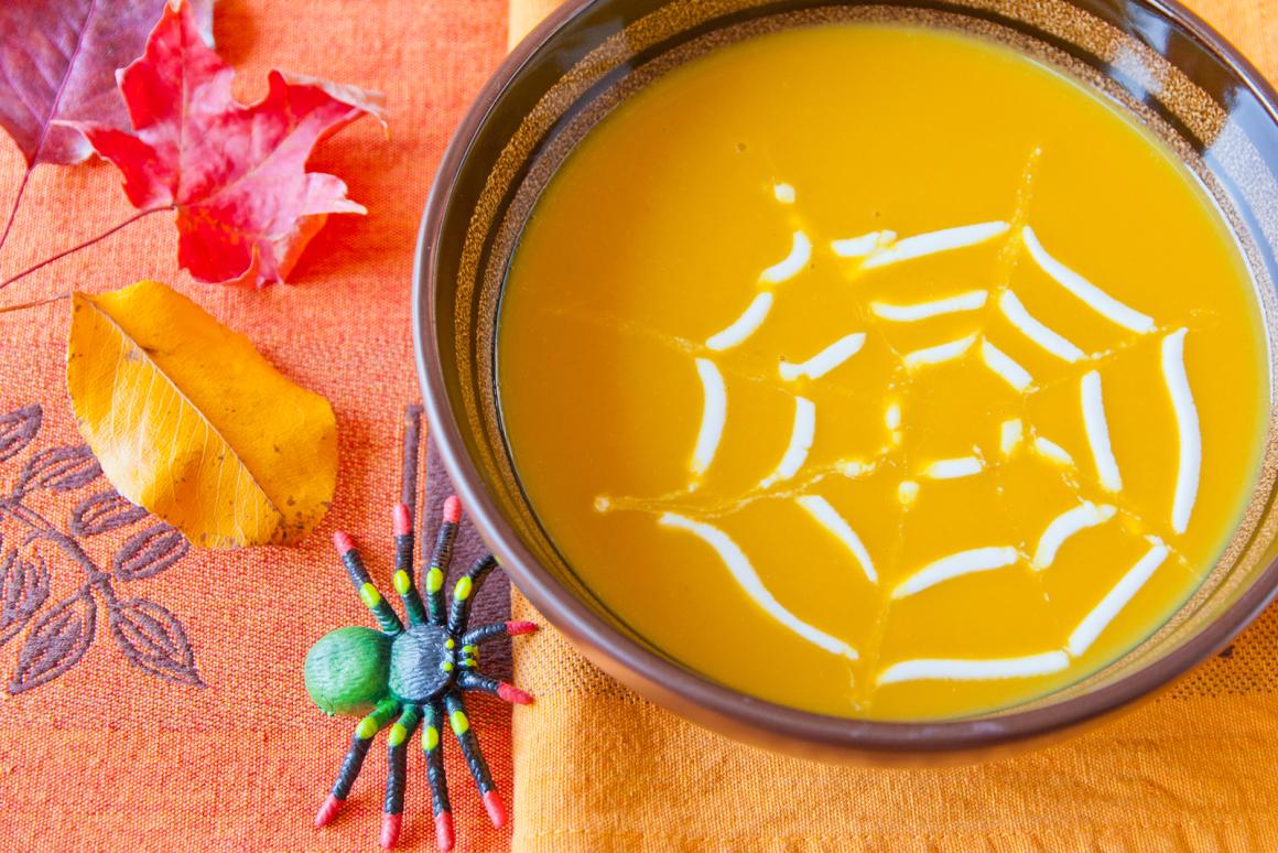 Spinnen-Kürbissuppe