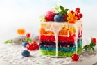 Regenbogenkuchen