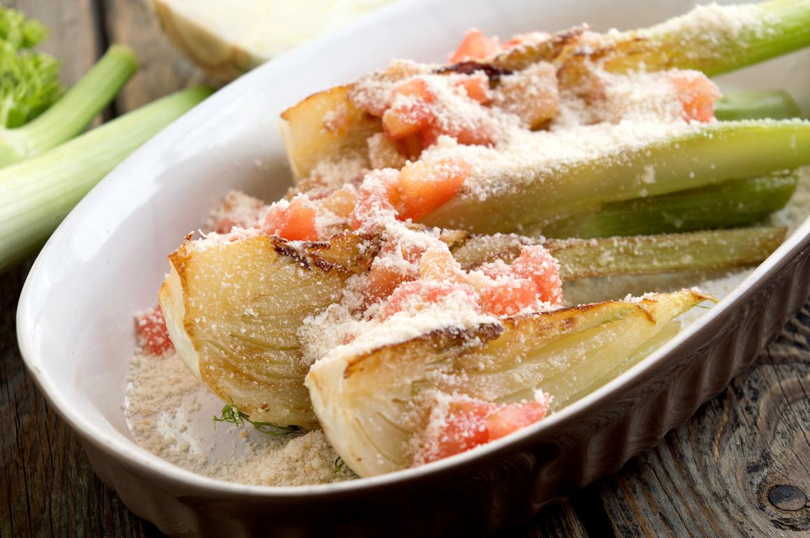 Gratinierter Fenchel mit Parmesan