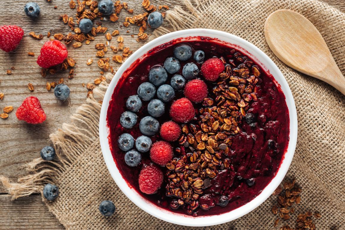 Heidelbeeren-Bowl