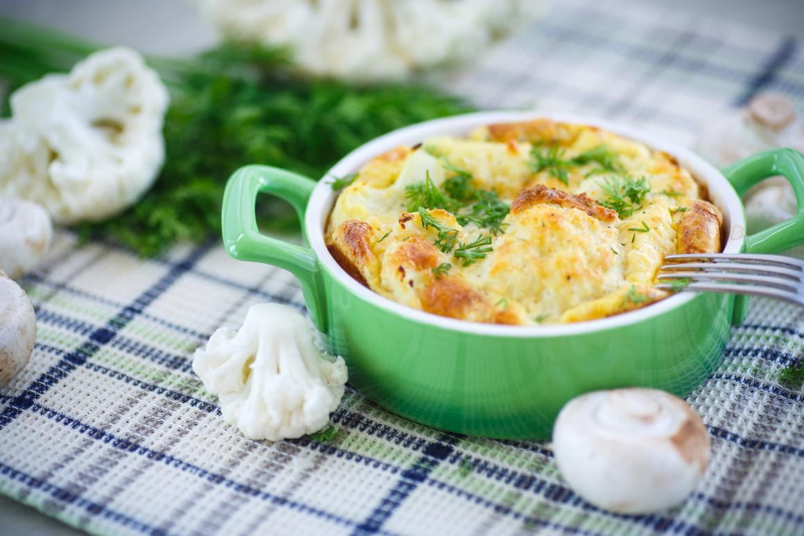 Überbackener Blumenkohl
