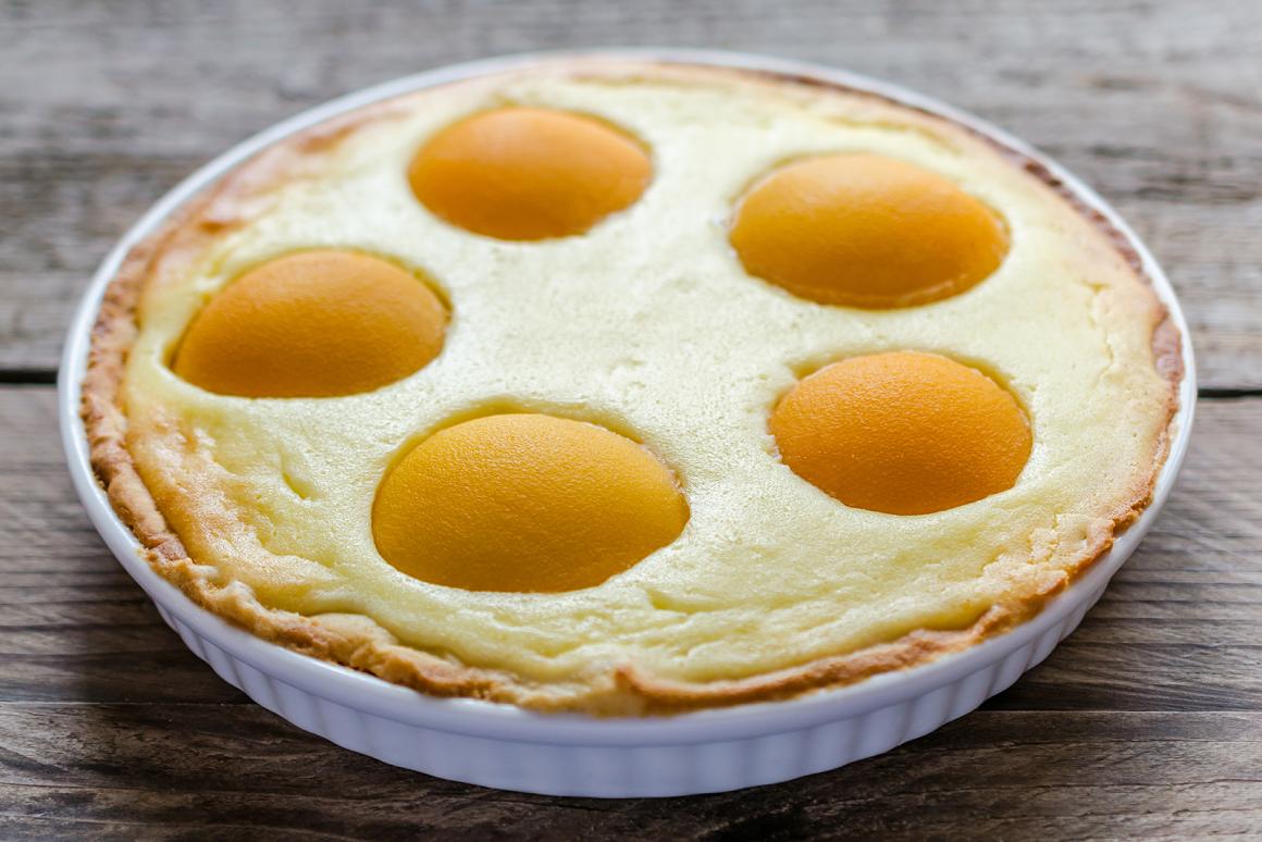 Aprikosenkuchen mit Quark