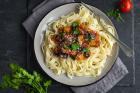 Auberginenpasta mit Parmesan