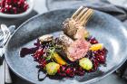 Lammrippen auf Granatapfelsauce