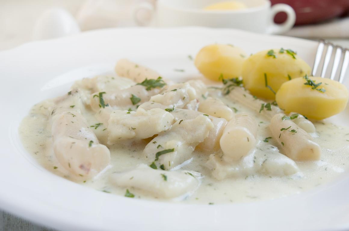 Fischragout mit Schwarzwurzel