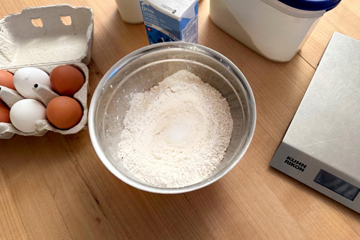 Mehlsorten vorbereiten