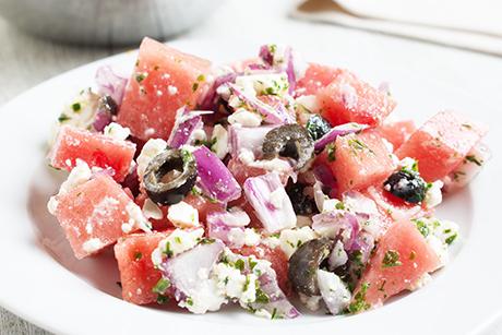 Melonensalat mit Feta