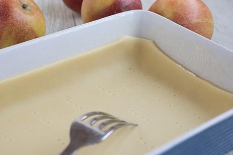 Mürbeteig für Obstkuchen
