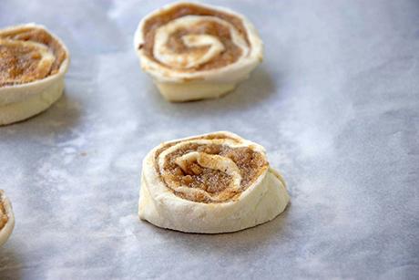 Nussschnecken mit Blätterteig