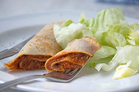 Crepe mit Hackfleisch