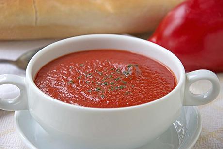 Rote Paprikasuppe