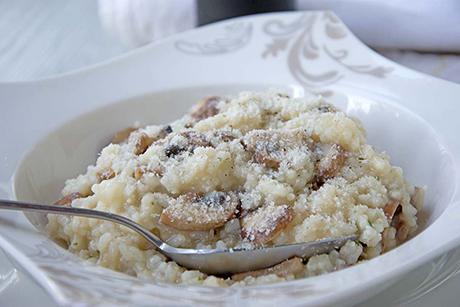 Pilzrisotto mit Champignons
