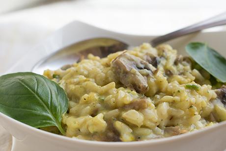 Pilzrisotto mit Safran
