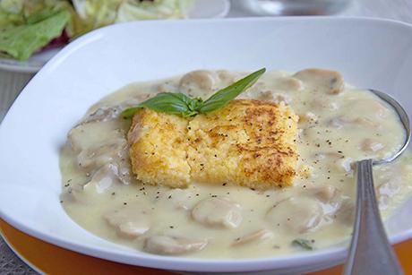 Polenta mit Pilzsauce