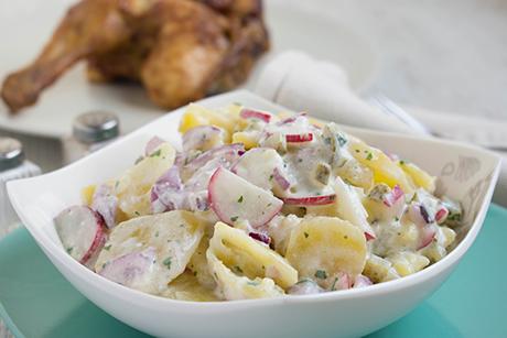 Kartoffelsalat mit Radieschen