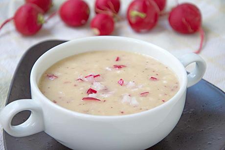 Kartoffel-Radieschensuppe
