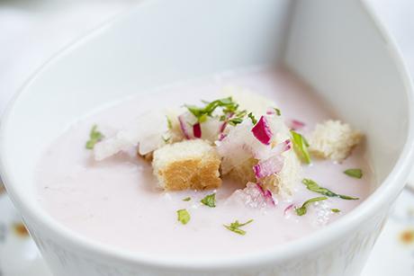 Kalte Radieschensuppe