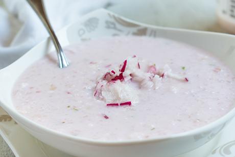 Kartoffel Radieschensuppe