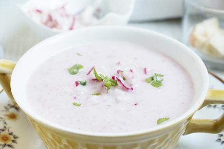 Vegane Radieschensuppe
