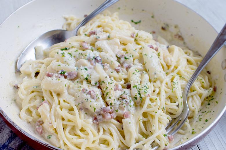 Spaghetti mit Spargel