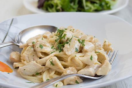 Spaghetti mit Poulet