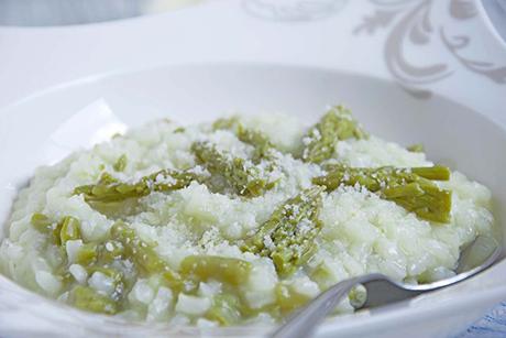 Spargelrisotto aus dem Ofen