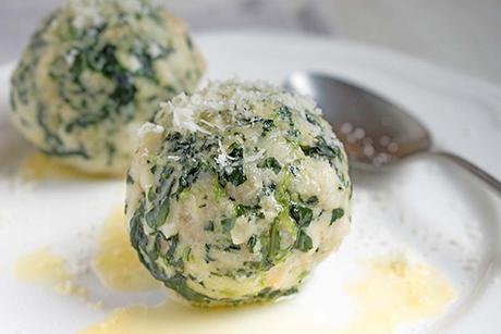 Spinatknödel mit Tiefkühlspinat