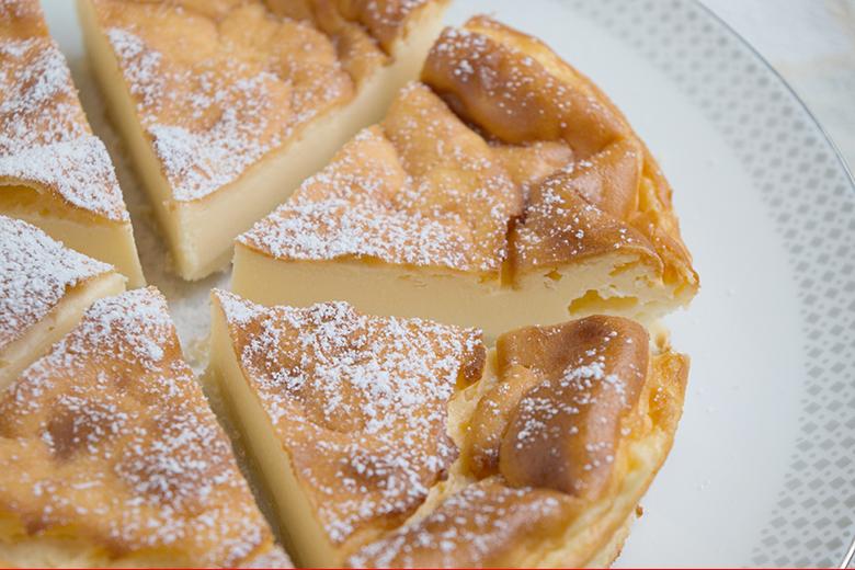 Quarktorte ohne Boden