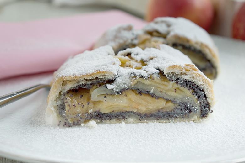 Apfel-Mohn-Strudel
