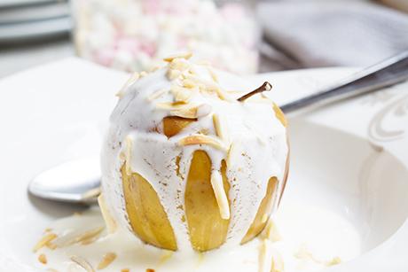 Bratapfel mit Joghurt