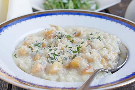Gorgonzola Risotto mit Birnen