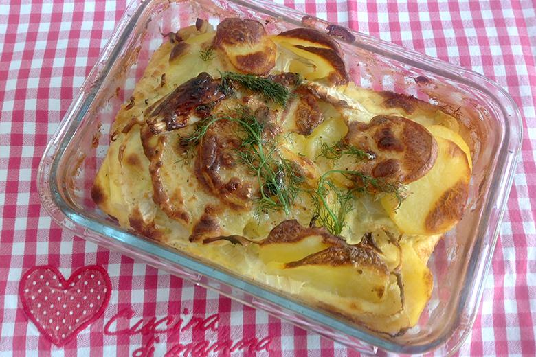 Fenchelgratin mit Kartoffeln