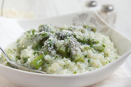 Bärlauch Risotto mit Spargel