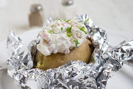 Ofenkartoffel mit Quark
