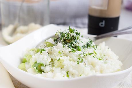 Risotto mit Basilikumpesto