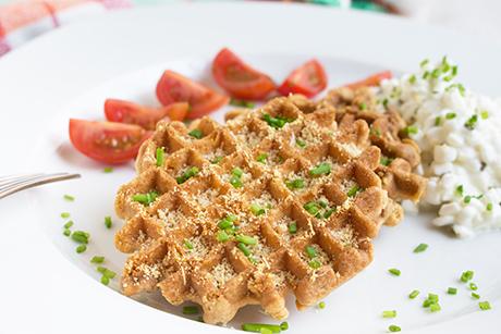Pikante Käse-Waffeln