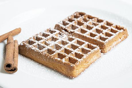 Einfache Zimtwaffeln