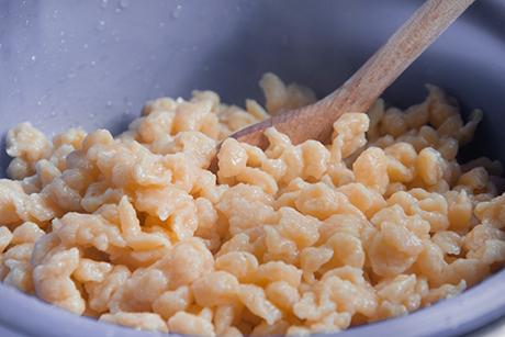 Quarkspätzli mit Kürbis